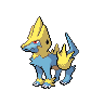 Manectric front-facing sprite from Pokémon Black