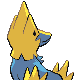 Manectric back-facing sprite from Pokémon Diamond