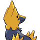 Manectric shiny back-facing sprite from Pokémon Diamond