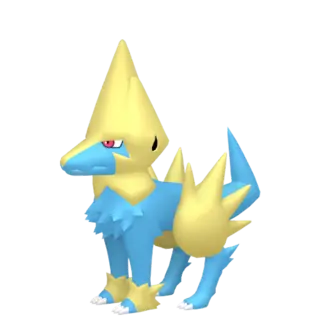 Manectric front-facing sprite from Pokémon Shield