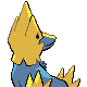Manectric back-facing sprite from Pokémon Platinum