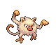 Mankey front-facing sprite from Pokémon Diamond