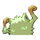 Mankey shiny back-facing sprite from Pokémon Diamond