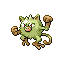 Mankey shiny front-facing sprite from Pokémon Emerald