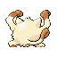 Mankey back-facing sprite from Pokémon FireRed