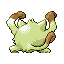 Mankey shiny back-facing sprite from Pokémon FireRed