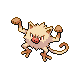 Mankey front-facing sprite from Pokémon HeartGold