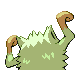 Mankey shiny back-facing sprite from Pokémon HeartGold