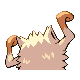 Mankey back-facing sprite from Pokémon Platinum
