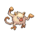 Mankey front-facing sprite from Pokémon Platinum