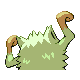 Mankey shiny back-facing sprite from Pokémon Platinum