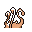Mankey back-facing sprite from Pokémon Red