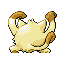 Mankey back-facing sprite from Pokémon Ruby