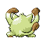 Mankey shiny back-facing sprite from Pokémon Ruby
