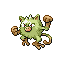 Mankey shiny front-facing sprite from Pokémon Ruby