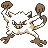 Mankey front-facing sprite from Pokémon Yellow