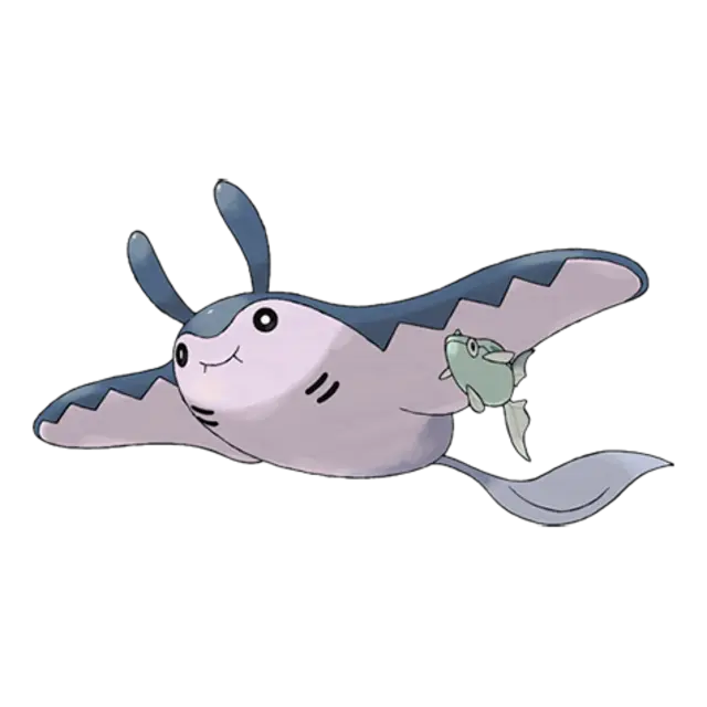 Mantine, the Kite Pokémon — Water/Flying-type Pokémon official artwork