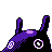 Mantine back-facing sprite from Pokémon Crystal