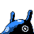 Mantine shiny back-facing sprite from Pokémon Crystal