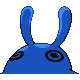 Mantine shiny back-facing sprite from Pokémon Diamond