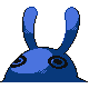 Mantine shiny back-facing sprite from Pokémon HeartGold
