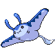 Mantine shiny front-facing sprite from Pokémon HeartGold