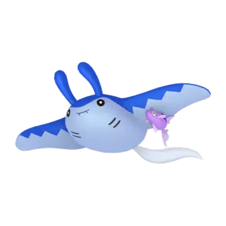 Mantine shiny front-facing sprite from Pokémon Sword
