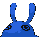 Mantine shiny back-facing sprite from Pokémon Platinum
