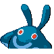 Mantyke shiny back-facing sprite from Pokémon Diamond