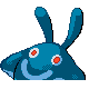 Mantyke shiny back-facing sprite from Pokémon SoulSilver