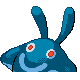 Mantyke shiny back-facing sprite from Pokémon Platinum