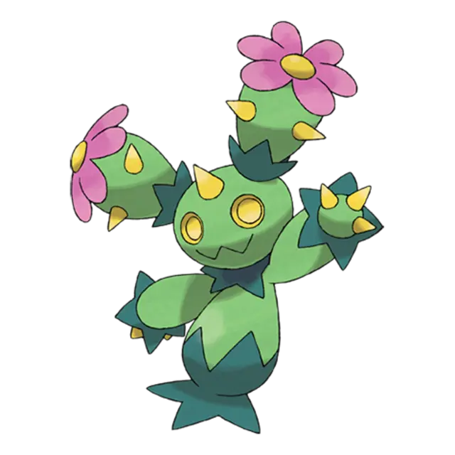 Maractus, the Cactus Pokémon — Grass-type Pokémon official artwork
