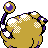 Mareep back-facing sprite from Pokémon Crystal