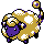 Mareep front-facing sprite from Pokémon Crystal