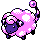 Mareep shiny front-facing sprite from Pokémon Crystal