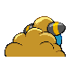Mareep back-facing sprite from Pokémon Diamond