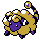 Mareep front-facing sprite from Pokémon Gold