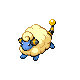 Mareep front-facing sprite from Pokémon HeartGold