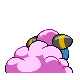 Mareep shiny back-facing sprite from Pokémon HeartGold