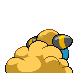 Mareep back-facing sprite from Pokémon Platinum