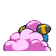 Mareep shiny back-facing sprite from Pokémon Platinum