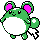 Marill shiny front-facing sprite from Pokémon Crystal