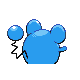 Marill back-facing sprite from Pokémon Pearl