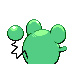 Marill shiny back-facing sprite from Pokémon Pearl