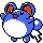 Marill front-facing sprite from Pokémon Gold