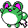 Marill shiny front-facing sprite from Pokémon Gold
