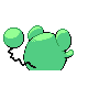 Marill shiny back-facing sprite from Pokémon HeartGold