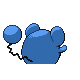 Marill back-facing sprite from Pokémon Platinum