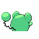 Marill shiny back-facing sprite from Pokémon Platinum