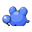 Marill back-facing sprite from Pokémon Sapphire